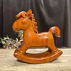 Figura de Caballo de Ébano para el Año del Caballo, Tallada a Mano, Decoración de Escritorio, un Regalo para el Año del Caballo