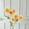 Flores Artificiales: Flor de Peonía Durian de 6 Cabezas para Decoraciones de Boda, Arreglos de Pasillo, Arreglos Florales, Decoración de Hotel y Hogar