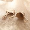 Bolsa de Juguete Tejida de Paja Natural Mini Bolso Portátil Tejido de Paja Suministro Directo de Fábrica Bolsa de Paja Trenzada para Set de Latas