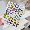 Colección de Pegatinas para Uñas Mariposa: Nuevas Calcomanías Adhesivas para Uñas de Mariposa Blanca Delgadas Flexibles con Relieve de Hada Nuevas de Moda al por Mayor
