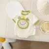 Mameluco de Bebé Verano Nuevo Estilo Bordado de Dibujos Animados Rana Pequeña Mono para Niños y Niñas Ropa de Exterior Enterizo