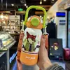 Taza Aislada Judy y Nick de Zootopia Taza con Popote para Niños Modelo Nuevo 2026 Botella de Agua Especial para Estudiantes Mujeres que Van a la Escuela