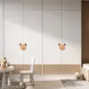 Manija de Armario para Habitación Infantil Manija de Puerta de Gabinete de Dibujos Animados Manija Pequeña de Cajón Estilo Madera Maciza Manija de Armario de Madera Maciza Pac-Man