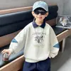 Q142 Sudadera con Capucha de Dibujos Animados para Niños Estilo Nuevo Primavera y Otoño Estilo Coreano Infantil Camisa Polo de Moda Top Suéter para Bebé Niño