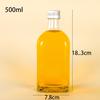 Botella de Vidrio Transparente, Botella de Vino de Frutas, Botella Casera Sellada para Bebidas, Botella de Enzima de Uva, Boca de Seda Vacía al por Mayor de Bayas