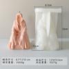 Jiahimei Molde de Silicone Molde para Vela Aromática Retrato Misterioso Gesso Cola Artesanal Molde de Ornamento Decorativo