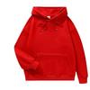 Ropa de trabajo de algodón con capucha, suelta, pesada, de color sólido, para otoño e invierno, ropa de grupo, camisa publicitaria, suéter de trabajo, logotipo impreso personalizado.