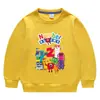 Primavera y Otoño 2026 Estilo Coreano de Dibujos Animados Ropa Nueva para Niños Sudadera de Cuello Redondo Camisetas de Algodón de Manga Larga para Niños y Niñas