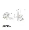 Base de Suporte para Eixo Óptico Tipo Flange Redonda Countersunk de Aço Cstf com Mecanismo de Suporte Fixo Suporte Rbn61