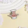 Broche de Cita de Dibujos Animados, Perezoso Animal Personalizado Meditando, Forma Linda, Insignia de Accesorios Metálicos, Exclusivamente para Suministro Transfronterizo