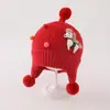 Bonito Gorro de Bebé para Otoño e Invierno Cálido Engrosado Tejido de Punto Gorro Pullover para Hombres y Mujeres Cortavientos Protección para los Oídos Gorro de Lana Moderno