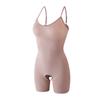 Body moldeador de talla grande europeo y americano Tirantes de rango abierto Chaleco moldeador de abdomen Pantalones deportivos de fitness para adelgazar el cuerpo Body para mujer