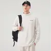 Camiseta de hombre Anyang de peso pesado 250 g, cuello semi-alto, manga larga, nuevo estilo otoño 2026, adecuada como capa interior o capa base
