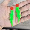 Brincos Geométricos Fluorescentes Redondos Transfronteiriços Acrílico Fluorescente Pingente Brincos Joias Artesanais para Mulheres