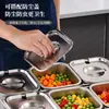 Estante de especias de cocina de acero inoxidable premium, caja de condimentos de grado comercial para restaurantes, restaurantes de hot pot y tiendas de té de burbujas