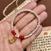 Pulsera DIY de Bodhi Estrella y Luna 3*5mm con Carbón Tostado de Bodhi Pulsera Hecha a Mano para Puesto de Mercado Nocturno