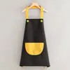 Elegante delantal de cocina resistente al agua para cocinar en casa, delantal de cintura fino para hombres y mujeres, con impresión de logotipo, adecuado para uso en comedor y trabajo