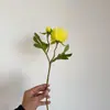 ¡Autorización! Flores Artificiales de Peonía de Alta Calidad con 2 Cabezas para Boda y Decoración del Hogar, Arreglos Florales y Exhibiciones de Flores Falsas