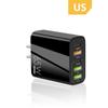 Cabezal de Carga Rápida de 65W Cargador Multipuerto para Teléfono Móvil Estándar Europeo y Americano Británico 2Pd+3Usb Tipo Perforación Multiagujero Cabezal de Carga Rápida Tipo C