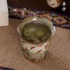 Conjunto de chá de cerâmica pintado à mão com flores pequenas, para queimar lenha, luxuoso, retrô, feito à mão, cor sob esmalte, conjunto de chá pequeno, estilo chinês fresco, conjunto de chá kung fu