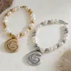 Accesorios de Collar Redondo de Acrílico con Forma de Caracola Transfronterizos Europeos y Americanos para Mujer, Cadena para Clavícula Estilo Vacaciones de Verano, Joyería para el Cuello de Personalidad de Nicho