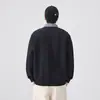 Camisa Gruesa Sudadera Falsa de Dos Piezas para Hombre Otoño y Primavera 2025 Nueva Chaqueta de Empalme de Alta Gama Holgada con Solapa de Manga Larga