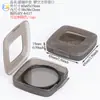 Caixa de Embalagem para Filtro Redondo, Caixa de Armazenamento para Lente de Fotografia, Caixa Quadrada de Plástico Fosco para Lente Grande Angular, Caixa Protetora Quadrada para Lente UV