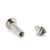 Clavo de cabeza redonda plana de acero inoxidable 304 para bloquear el tornillo, clavo de 11 caracteres, remache de clavo de 4/5/6/8 mm