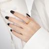 Nuevo anillo estilo chino estilo chino nacional círculo semanal rot grabado anillo Wanfu personalidad de moda índice de acero de titanio chapado en oro