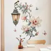 HS1243E Luminária de Parede Estilo Europeu Luminária de Rua de Luxo Begônia Flor Adesivos de Parede Autoadesivos Quarto Sala de Estar Quarto de Crianças Adesivos Decorativos