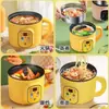 Sartén eléctrica multifuncional, olla eléctrica antiadherente, olla eléctrica pequeña para el hogar, mini olla eléctrica caliente para dormitorio, olla todo en uno para cocinar arroz y saltear
