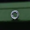 Plata Esterlina S925 Plata Tailandesa Accesorios Estilo Chino Xiangyun Anillo Cerrado Torcido Anillo Mano Marca DIY Pulsera de Cuerda Trenzada Decoración de Cuerda