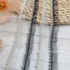 Novedad en Stock Adorno de Perlas Hecho a Mano con Perlas Pequeñas y Grandes, Adorno para Ropa DIY, Accesorios para Sombreros, Adorno de Encaje