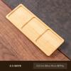 Accesorios para Posavasos de Té de Bambú, Posavasos Cuadrados y Redondos de Bambú para Tazas de Té, Almohadillas Aislantes de Calor, Portavasos para Uso Doméstico, Juego de Té Kung Fu