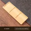 Posavasos de Bambú Tres en Raya Aislante para Taza de Té Taza de Cerámica para Té Tapete Pequeño para Pasteles Accesorios para Juego de Té Posavasos Ceremonia del Té