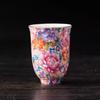 Caneca Esmaltada Cento Flores Master Cup Xícara de Degustação de Chá Copo Único Xícara de Chá Beber Chá Pessoal Doméstico Cerâmica Conjunto de Chá Kung Fu Tigela de Chá