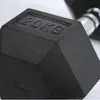 Mancuerna hexagonal recubierta, hierro fundido sólido, para que mujeres y hombres entrenen los músculos de los brazos, adecuada para entrenamientos en casa y en el gimnasio