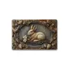 Fornecimento Exclusivo Transfronteiriço de Placas Decorativas Metálicas de Ferro Retro Planas 2D, Placas para Pendurar ao Ar Livre e Decorações de Arte de Parede
