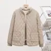 Nueva Chaqueta Pequeña Acolchada de Algodón para Mujer, Chaqueta Ligera Acolchada de Algodón, Estilo Corto Casual Holgado, Chaqueta Pequeña Acolchada de Algodón Fragante, Ropa para Madre