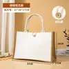 Bolsa de lona pintada a mano de lino al por mayor spot para estudiantes DIY bolsa hecha a mano de yute simple bolsa de mano de lino ecológica