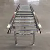 Transportador de rodillos ligeros personalizado, fábrica de aluminio, procesamiento de piezas, cinta transportadora, rodillo de acero inoxidable, transportador de rodillos sin motor