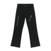 Mtlclothes Ropa para Hombre 2024 Verano Nuevo Producto Cremallera Diagonal Metálica Diseño de Empalme Jeans Bootcut Marca de Moda