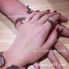 Anel de Chave Inglesa da Marca Americana Original Tendência, Anéis Abertos Nostálgicos Retrô para Casal Estilo Motociclista Industrial, Joia de Anel de Cauda