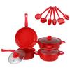 Set de Ollas de Piedra Médica Transfronterizas para Uso Doméstico con Cocina de Inducción con Menos Humo de Aceite Set de Ollas Antiadherentes Utensilios de Cocina Duraderos