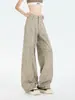 Jeans Populares de Perna Larga para Mulheres no Outono e Inverno, Calças de Perna Reta, Tamanho Grande Fat mm Calças Soltas Emagrecedoras de Cintura Alta para Mulheres