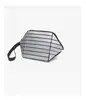 Moda Primavera y Verano Nicho Nuevo Diseño de Moda Bolso Acolchado Geométrico Versátil Portátil Bolsa para Guardar Labiales