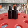 Botellas gotero de vidrio marrón al por mayor para aceites esenciales, Botellas portátiles para líquidos de esencia, Botellas a prueba de luz para muestras de cosméticos, Botellas vacías