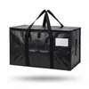 Bolsa de embalaje grande de PE para mudanzas, resistente al desgaste e impermeable, bolsa de almacenamiento para edredones, bolsa tejida portátil para equipaje del fabricante, en stock