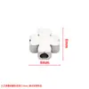 Acero Inoxidable Pulido Espejo Digital Cuentas Agujero 0-9 Accesorios de Joyería DIY Dígitos Árabes Abalorio Colgante de Trébol de Cuatro Hojas