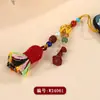 Al por mayor Mineral Crudo Natural Alto Contenido Cinabrio Oro Púrpura Ruyi Tassel del Tíbet Colgante para Teléfono Móvil Llavero Colgante para Bolso Joyería